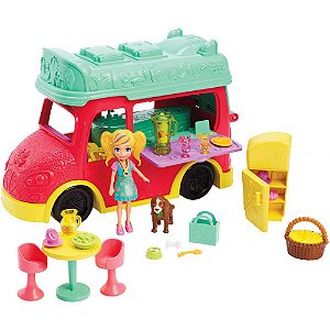 Polly Pocket Smoothies Food Truck 1 Em 1 GDM20 Mattel
