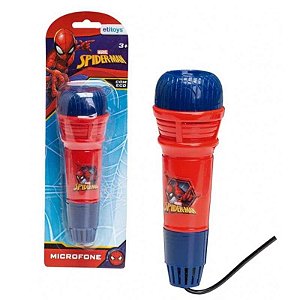 Microfone De Brinquedo Eco Spiderman Etitoys