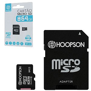 Cartão Micro Sd 64gb Sd-64 Hoopson