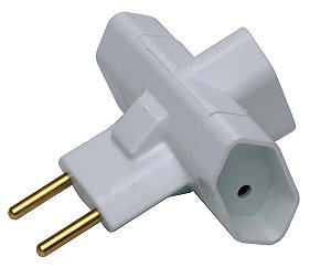 Adaptador Tomada Bipolar 3 Saídas BCO Ilumi