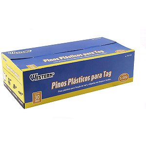 Pino Plástico Fixador Etiqueta 30mm Com 5000 Tag 530 Western