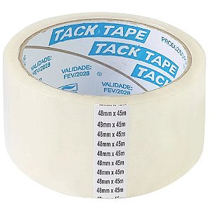 Fita Para Empacotamento 48mmx45m Transparente Tack Tape
