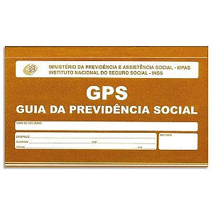 Impresso Previdência Social Carne GPS 12x2 Vias 180x110mm 6006 São Domingos