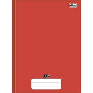 Caderno Brochura Capa Dura D+ Vermelho 48 Folhas Tilibra