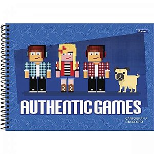Caderno Cartografia E Desenho 80 folhas Authentic Games Foroni