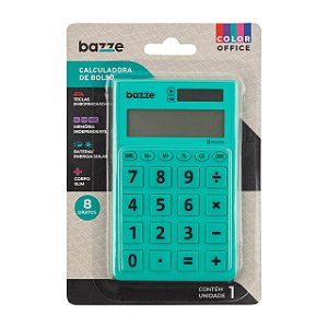 Calculadora De Bolso 8 Dígitos Turquesa  618128 Bazze