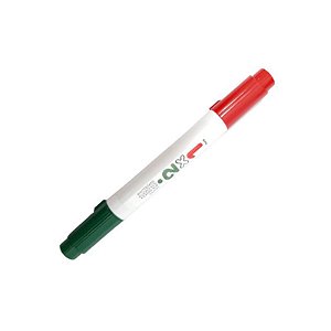 Marcador Para Quadro Branco 2x1 Vermelho/Verde Newpen