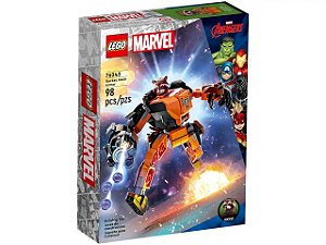 Lego Marvel Armadura Robô De Rocket 98 Peças 76243