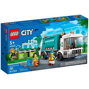 Lego City Caminhão De Reciclagem 261 Peças 60386