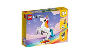 Lego Creator 3 Em 1 Unicornio Mágico 145 Peças 31140
