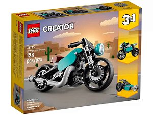 Lego Creator 3 Em 1 Motocicleta Vintage 128 Peças 31135