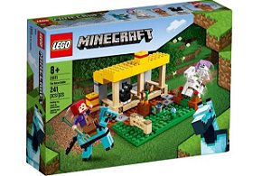 Lego Minecraft O Estabulo De Cavalos 241 Peças 21171