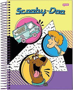 Caderno Espiral Universitário Scooby Doo 80 Folhas Jandaia