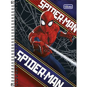Caderno Espiral Universitário Spider Man 80 Folhas Tilibra