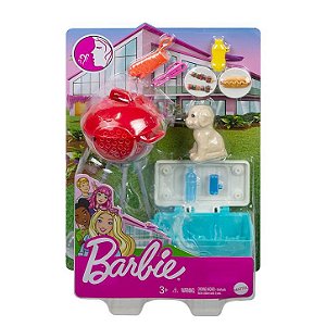 Mini Conjunto Barbie Com Pets GRG75 Mattel