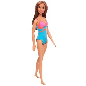 Boneca Barbie Praia Unitária DWJ99 Mattel