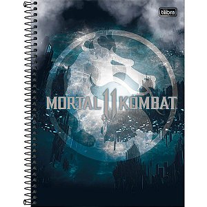 Caderno Espiral Universitário Mortal Kombat 80 Folhas Tilibra