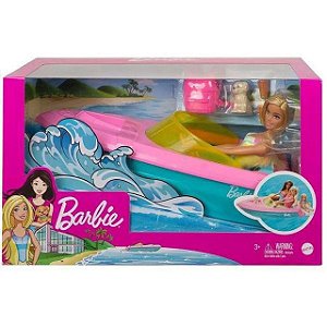 Boneca Barbie Com Barco GRG30 Mattel