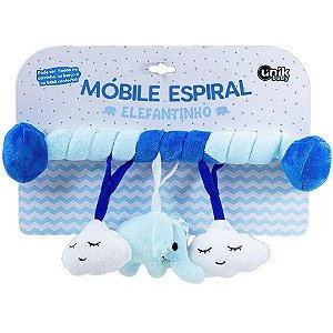 Mobile De Carrinho Espiral Elefante Azul ME2029-EM Unik