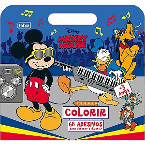 Álbum Maleta Para Colorir Mickey 8 Folhas Tilibra