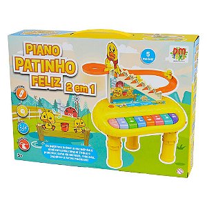 Piano Patinho Feliz 2 em 1 DMT6594 Dm Toys