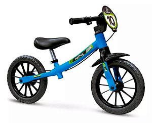 Bicicleta De Equilíbrio Balance Bike Aro 12 Azul Nathor