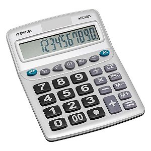Calculadora De Mesa 12 Dígitos Grande MR1106 Max Mori