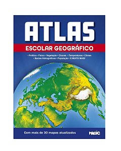 Livro Atlas Geográfico Escolar 32 Paginas Magic Kids