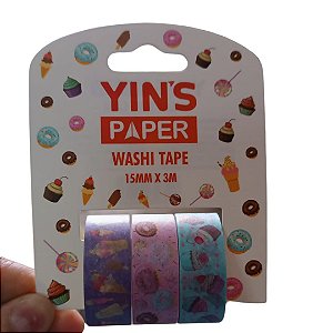 Fita Adesiva Washi Tape Cake YP8127 Yins Paper