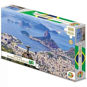 Quebra Cabeça Cristo Redentor Brasil 1000 Peças 1042 GGB