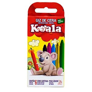 Giz De Cera Koala 6 Cores Delta