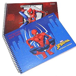 Caderno De Desenho Espiral Capa Dura Spider Man 80 Folhas Starschool
