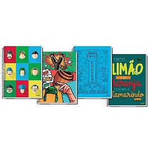 Caderno Espiral Capa Dura Chaves 80 Folhas Credeal