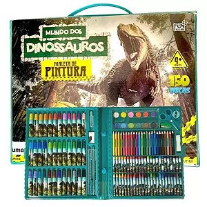 Maleta De Pintura Mundo Do Dinossauros 150 Peças MX-HR150 Fun Game