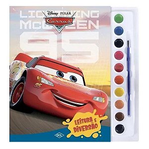 Livro Para Colorir Aquarela Carros Disney Magic Kids