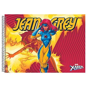Caderno De Desenho Espiral Capa Dura X-Men 60 Folhas São Domingos