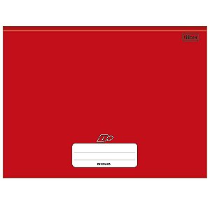 Caderno De Desenho Brochura Capa Dura D+ Vermelho 96 Folhas Tilibra