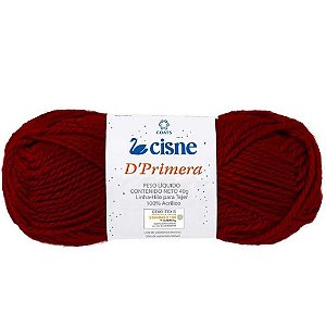 Linha De Trico 40g Vermelho Escuro Cisne D'Primera