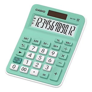 Calculadora De Mesa 12 Dígitos Turquesa MX-12B Casio