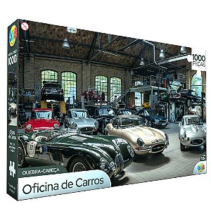 Quebra Cabeça Oficina De Carro 1000 Peças 1102 GGB