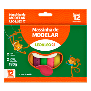 Massinha De Modelar Com 12 Cores 4358 Leonora