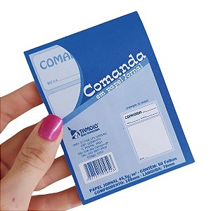 Comanda Em Papel Jornal 50 Folhas Tamoio