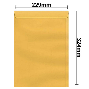 Envelope Ouro 229x324mm 80g Sko330 Foroni