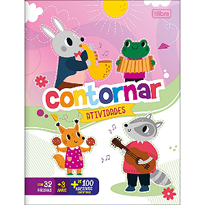Cartilha De Atividades De Contornar 16 Folhas Tilibra