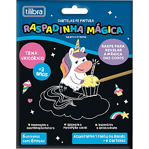 Raspadinha Mágica Unicórnio Com 6 Unidades Tilibra
