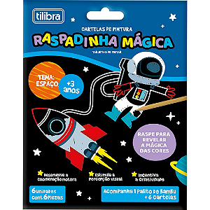 Raspadinha Mágica Espaço Com 6 Unidades Tilibra