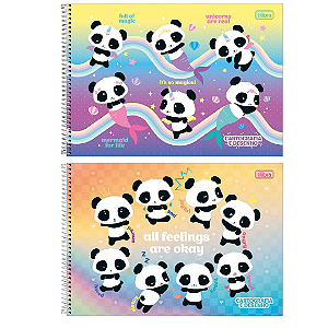 Caderno De Desenho Espiral Capa Dura Lovely Friend 80 Folhas Tilibra