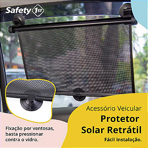 Protetor Solar Retratil SF1 Black Saf021 Safety