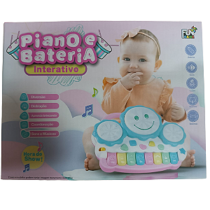 Teclado Musical Com Tambor Eletrônico CP077402 Fun Game