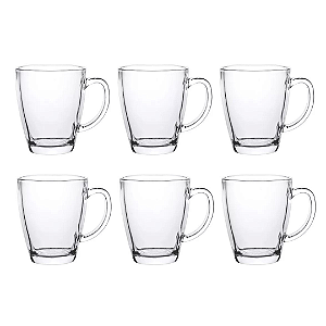 Conjunto De Canecas Lisboa 375ml Com 6 Peças YJZB-5809 Zappe
